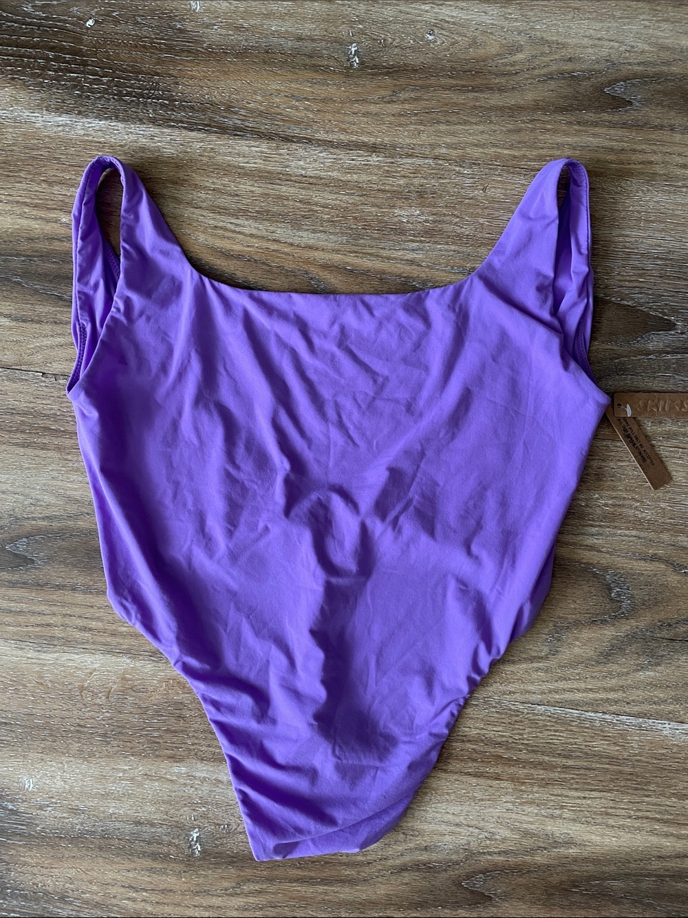 SKIMS Fits Everybody Square-Neck Bodysuit in Ultra Violet NWT
